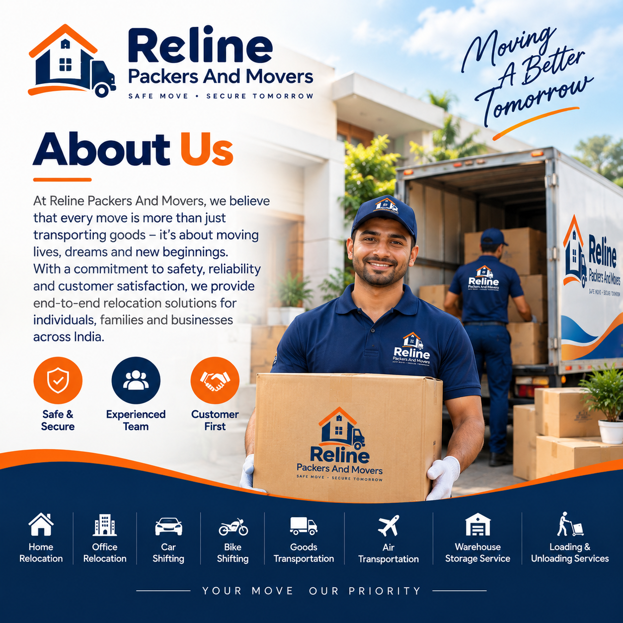 Reline Packers And Movers Relocation Services
